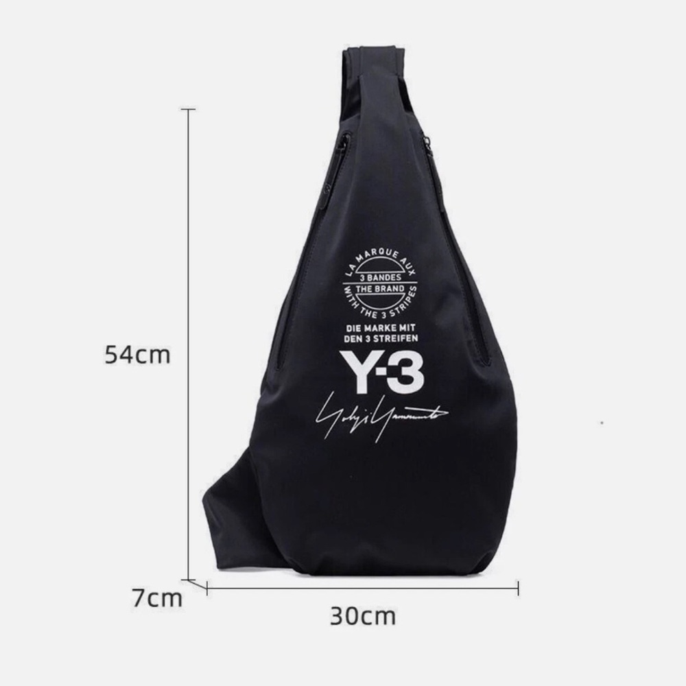 NWT adidas Y-3 Yohji Yamamoto sling messenger bag in black - Picture 2 of 8